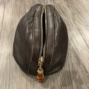 Authentic Gucci’s leather makeup bag / clutch bag